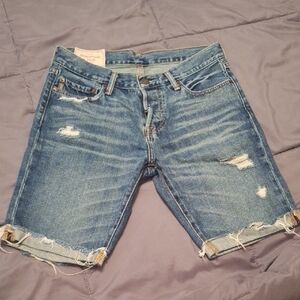 Abercrombie & Fitch Blue Jean Shorts